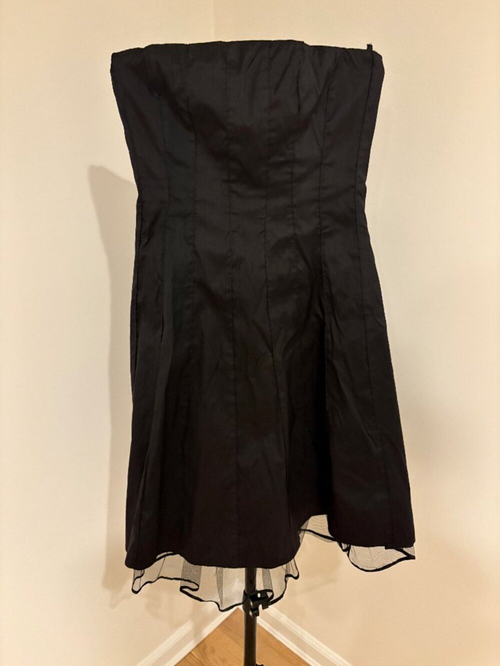 ✨ Vintage Y2K Rubber Ducky Productions Strapless Fit & Flare Black Dress